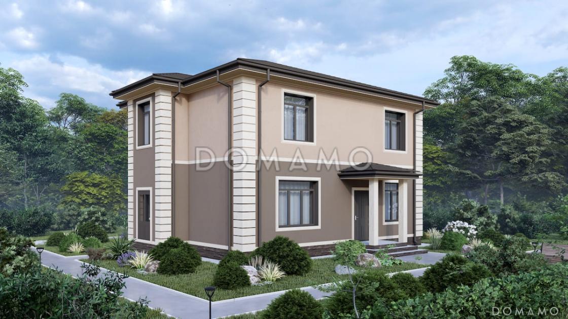 Проект двухэтажного дома с 3 спальнями, гостевой комнатой и просторной гостиной / 2