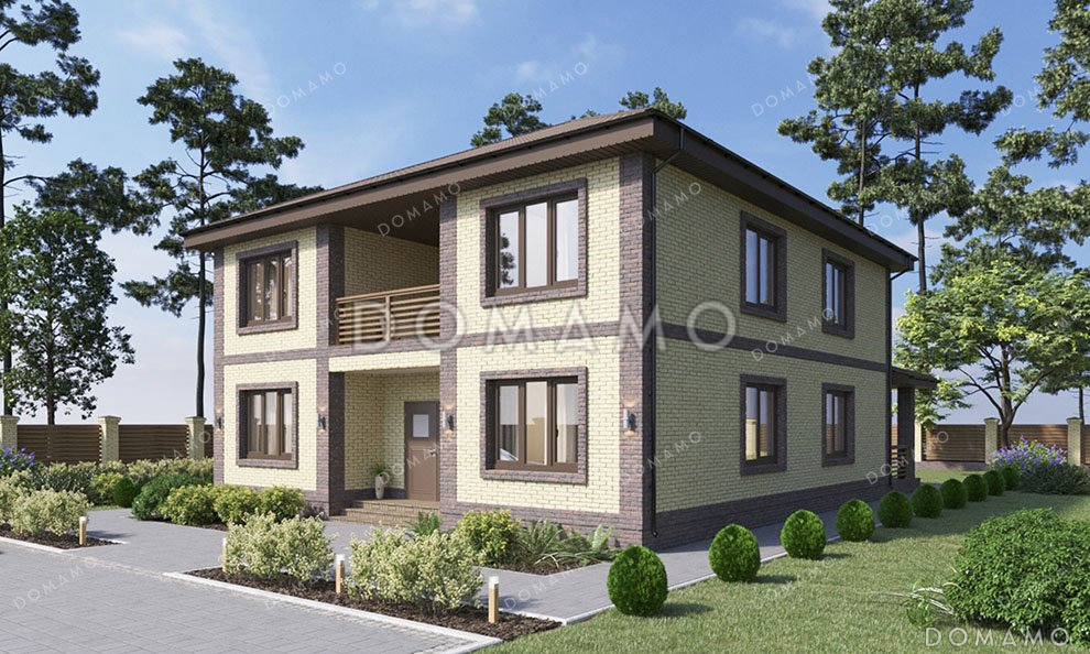 Проект дома с пятью спальнями и террасой / 2