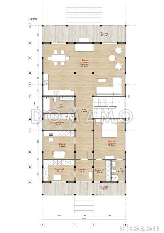 HIGHLAND / План 1 этажа