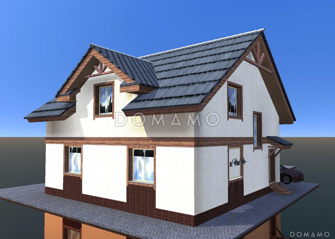 Проект коттеджа с квадратным планом / 4