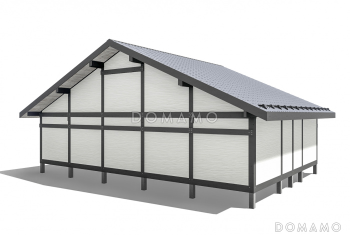 Проект фахверкого дома 224D2