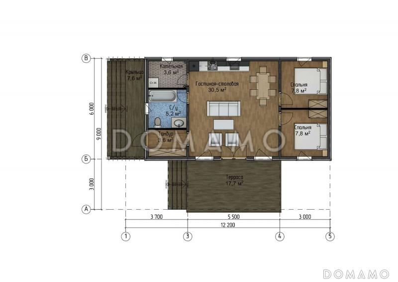 Муссон / План 1 этажа