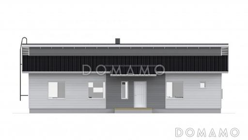 Проект каркасного дома до 150 кв.м / Фасад 4