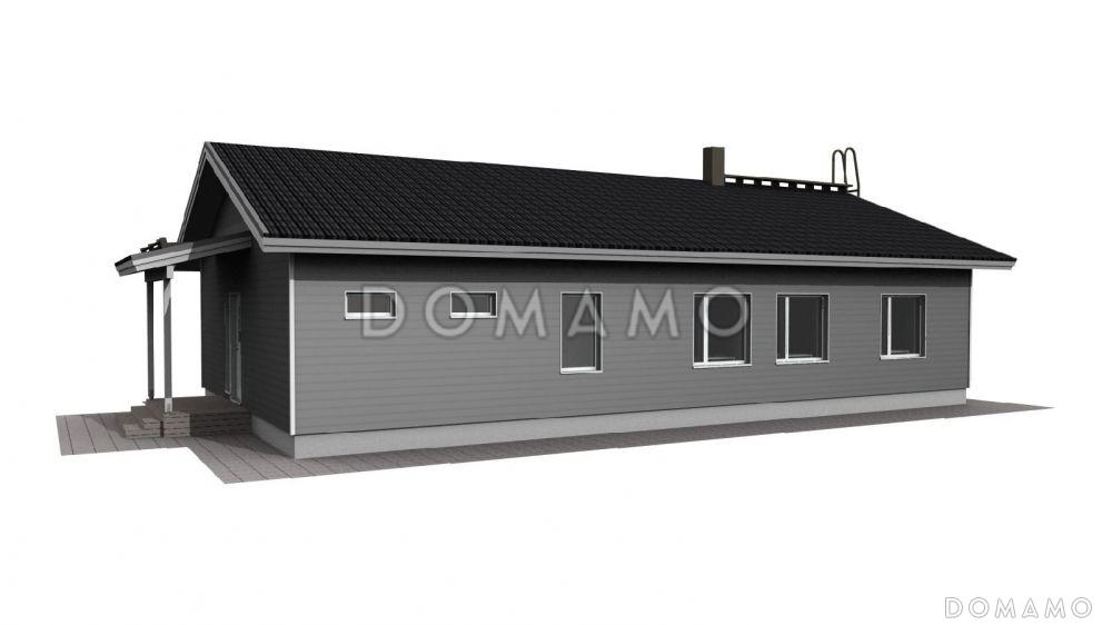 Проект функционального каркасного дома с сауной / 4