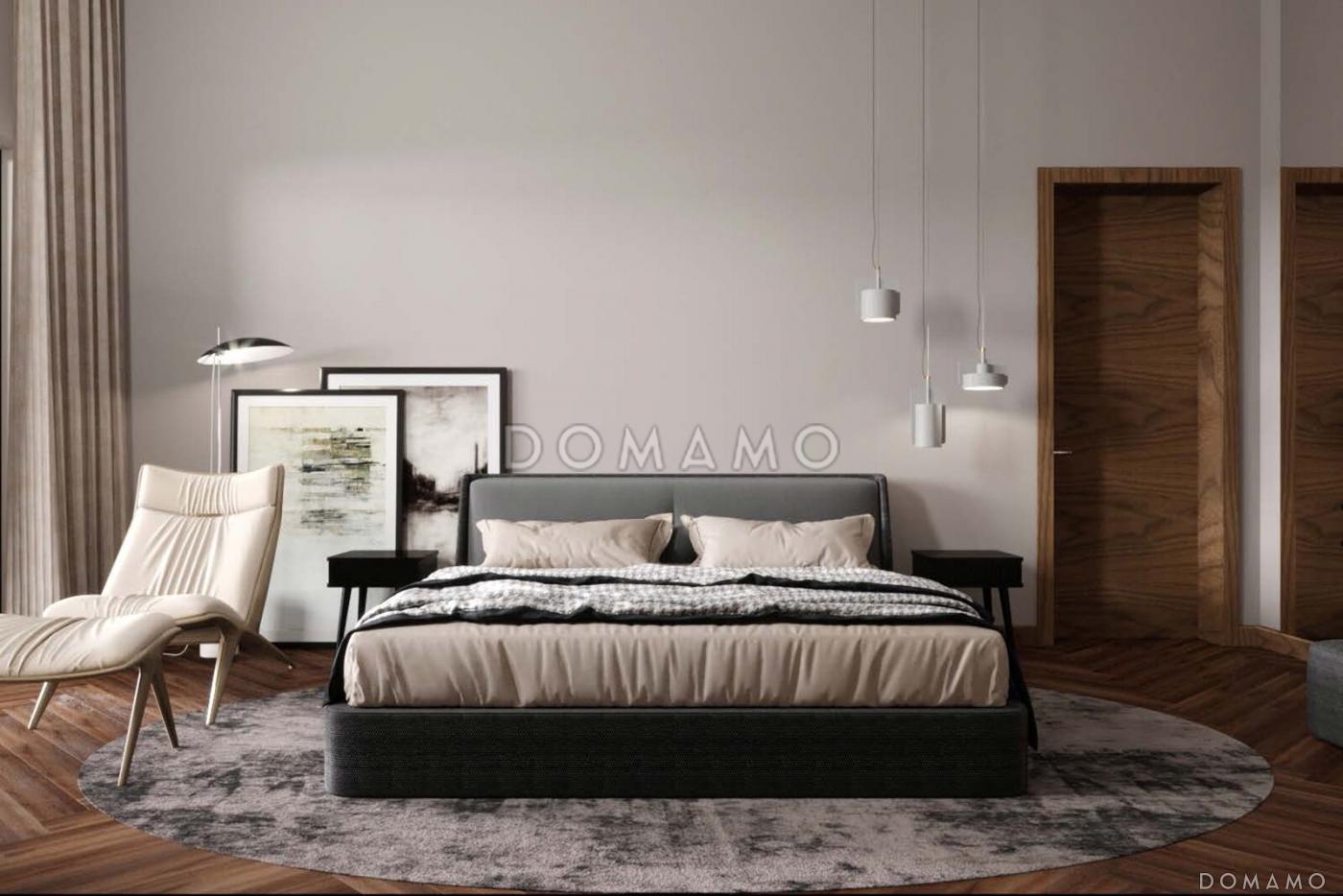 Проект кирпичного Г-образного дома с 3 спальнями, сауной и барбекю на террасе / 21