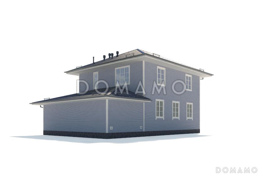 Проект  дома с многоскатной крышей / 4
