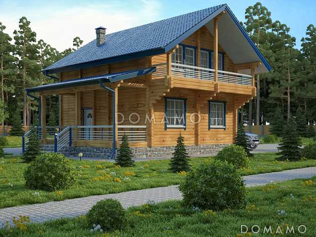 Проект дома из клееного бруса до 200 кв.м