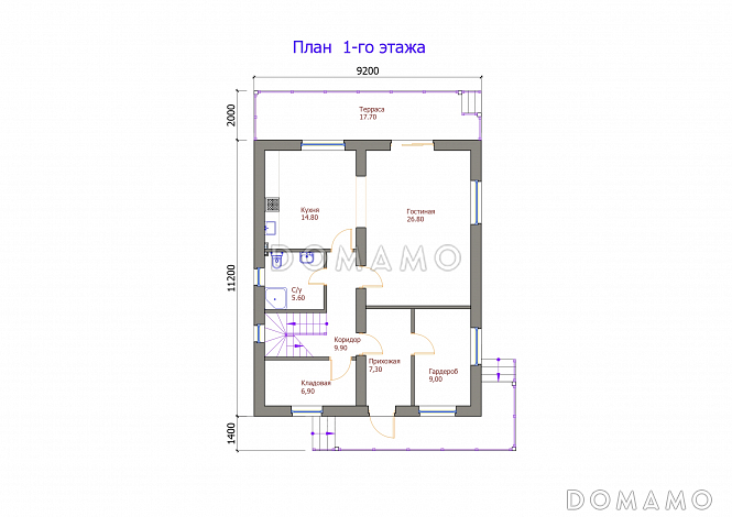 Проект 119 / План 1 этажа