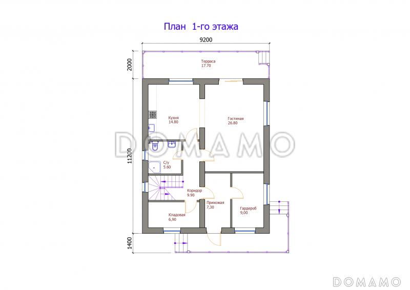 Проект 119 / План 1 этажа