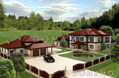 Проект коттеджа с панорамным остеклением