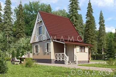 Проект классического дома с крыльцом