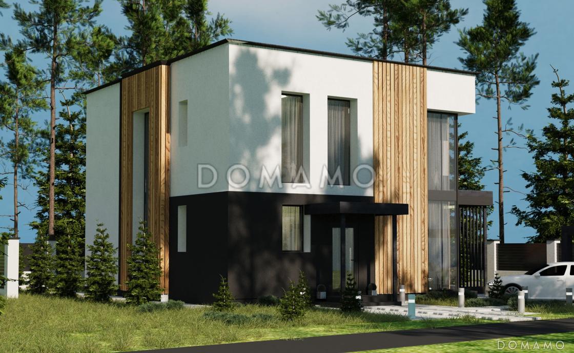 Проект двухэтажного дома из газобетона с 4 спальнями и кабинетом / 3