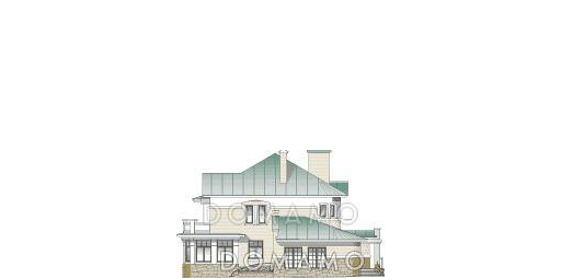 Проект 2 х этажного дома с гаражом / Фасад 4