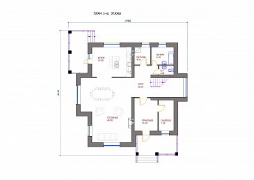 Проект 116 / План 1 этажа Проект 116 / План 1 этажа