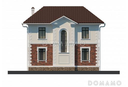 Проект небольшого двухэтажного особняка с парадным фасадом / Фасад 3