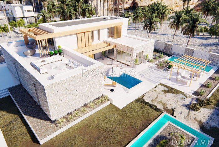 Проект двухэтажного дома с эксплуатируемой кровлей, гаражом, большой прихожей, светлой гостиной, кабинетом Проект двухэтажного дома с эксплуатируемой кровлей, гаражом, большой прихожей, светлой гостиной, кабинетом