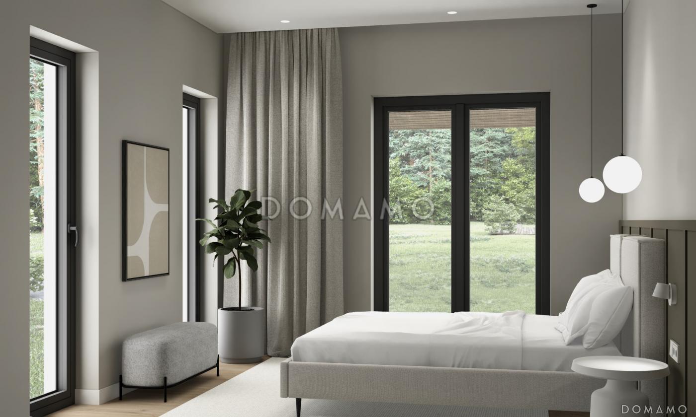 Проект дома из ж/б панелей с сауной и комбинированным фасадом SP-143-1 / 8