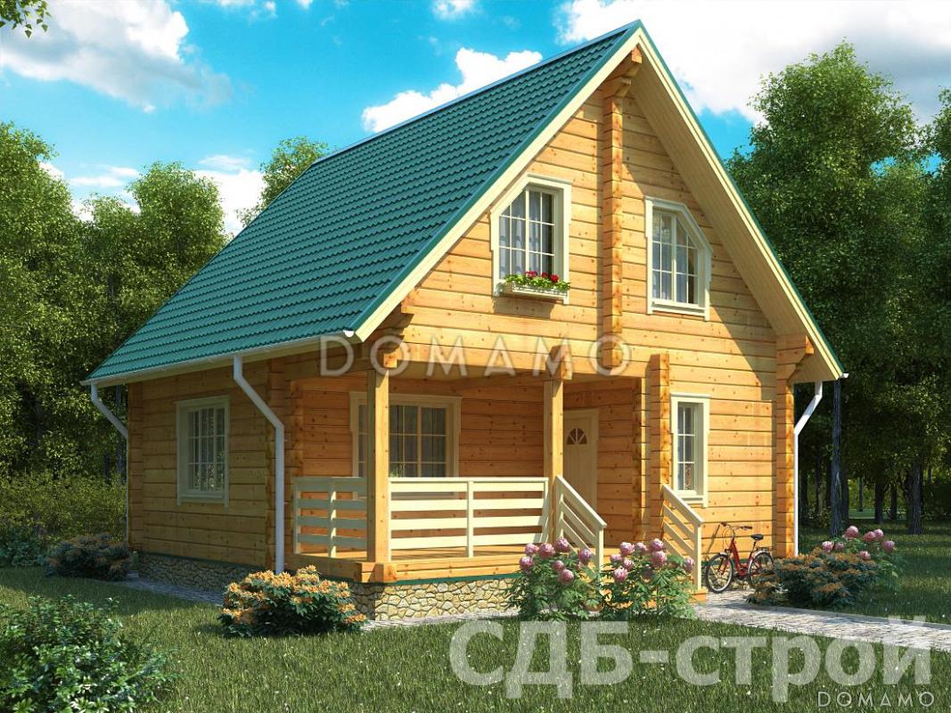 Дом из профилированного бруса ДПБ10 / 1