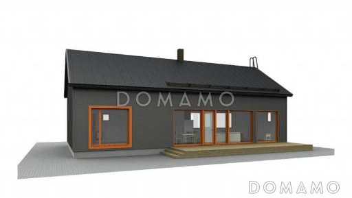 C-131 одноэтажный дом / Фасад 1 C-131 одноэтажный дом / Фасад 1