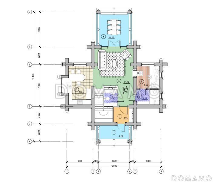 Бургон / План 1 этажа