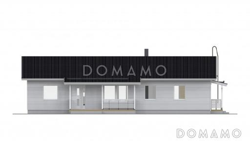 Проект дома c небольшой котельной / Фасад 2