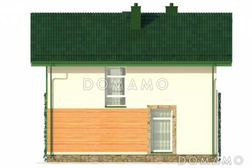 Проект небольшого двухэтажного коттеджа в польском стиле из СИП панелей / Фасад 3 Проект небольшого двухэтажного коттеджа в польском стиле из СИП панелей / Фасад 3