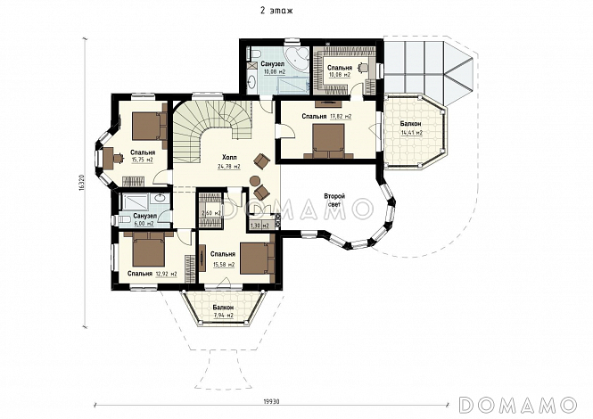 Валенсия / План 2 этажа Валенсия / План 2 этажа