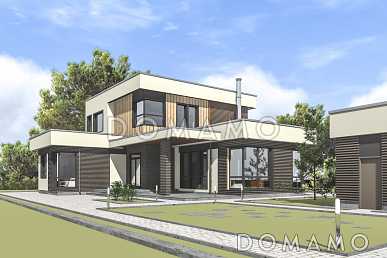 Проект современного дома из газобетона