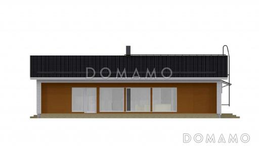 C-174 одноэтажный дом / Фасад 1