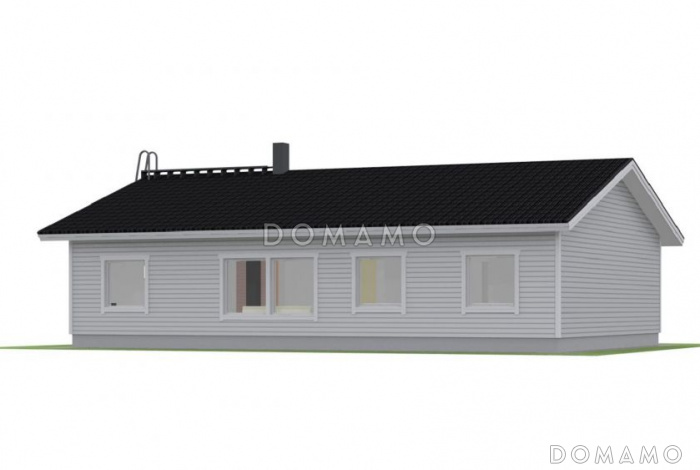 Проект каркасного дома 8x15 Проект каркасного дома 8x15