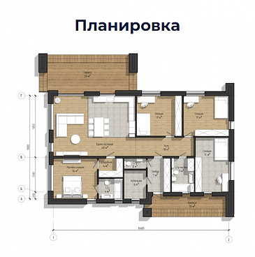 Мульти-Дом 14 П  / План 1 этажа Мульти-Дом 14 П  / План 1 этажа