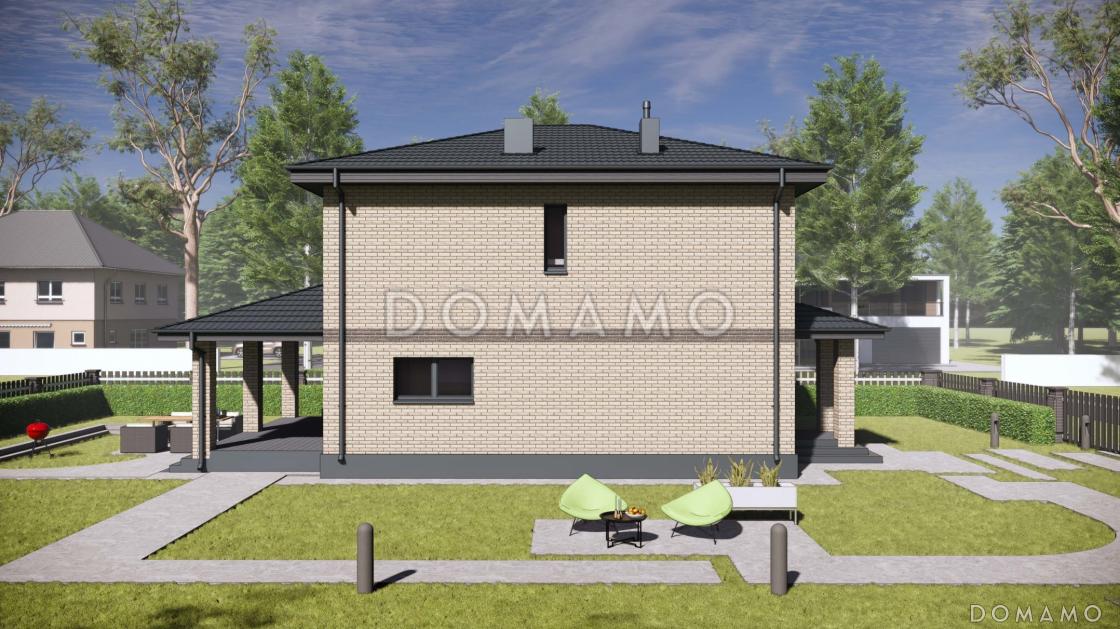 Проект строгого классического двухэтажного дома S-113 / 6