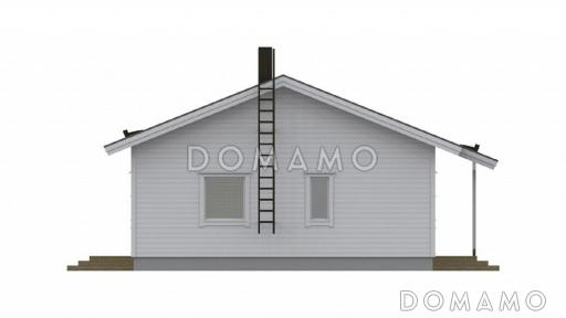 Проект каркасного дома для двух семей / Фасад 4 Проект каркасного дома для двух семей / Фасад 4