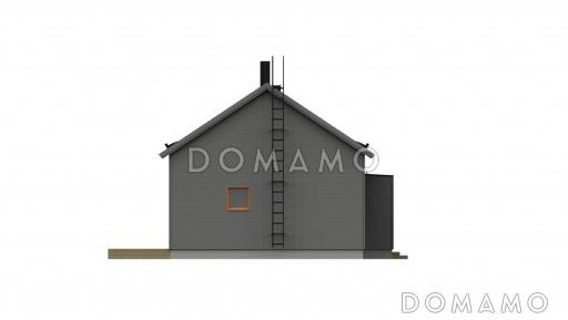 Проект современного каркасного дома с 4 спальнями / Фасад 4