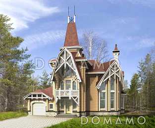 Проект коттеджа в стиле деревянного модерна Проект коттеджа в стиле деревянного модерна