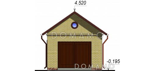 Проект гаража / Фасад 3