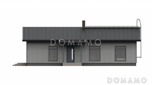 Проект уютного каркасного дома / Фасад 4 Проект уютного каркасного дома / Фасад 4