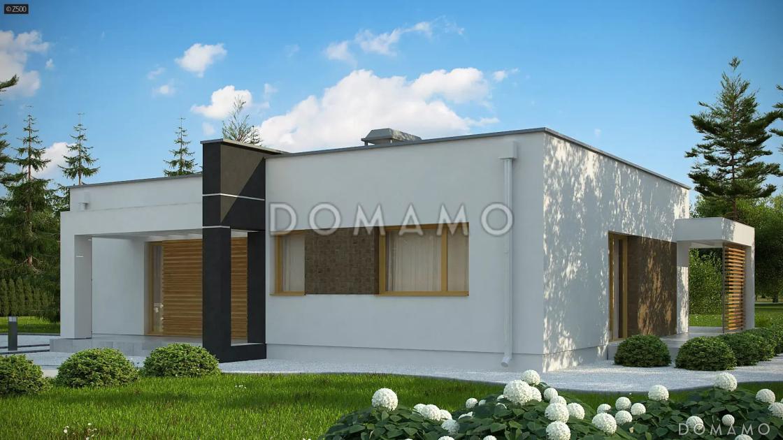 Проект дома из газобетона с 3 спальнями, светлой гостиной и открытой кухней / 4