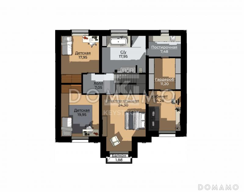 КейСтрой-380 / План 2 этажа