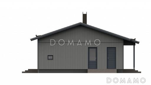 Проект уютного каркасного дома / Фасад 1 Проект уютного каркасного дома / Фасад 1