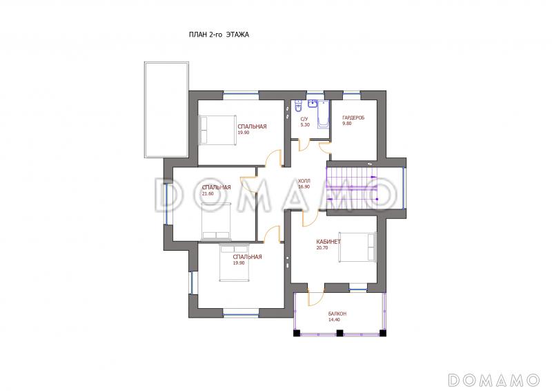 Проект 116 / План 2 этажа
