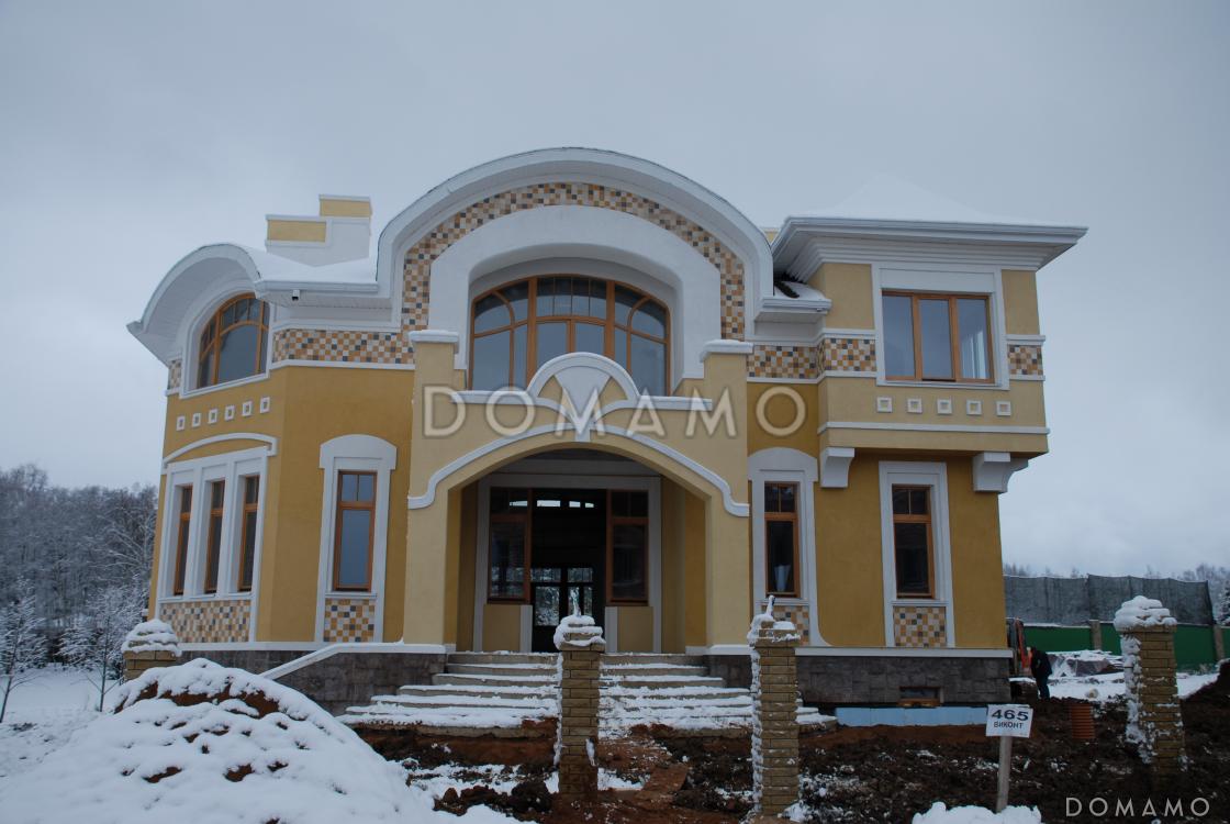 Проект коттеджа в стиле модерн с парадным балконом / 3