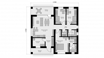 KVADRA Ps / План 1 этажа