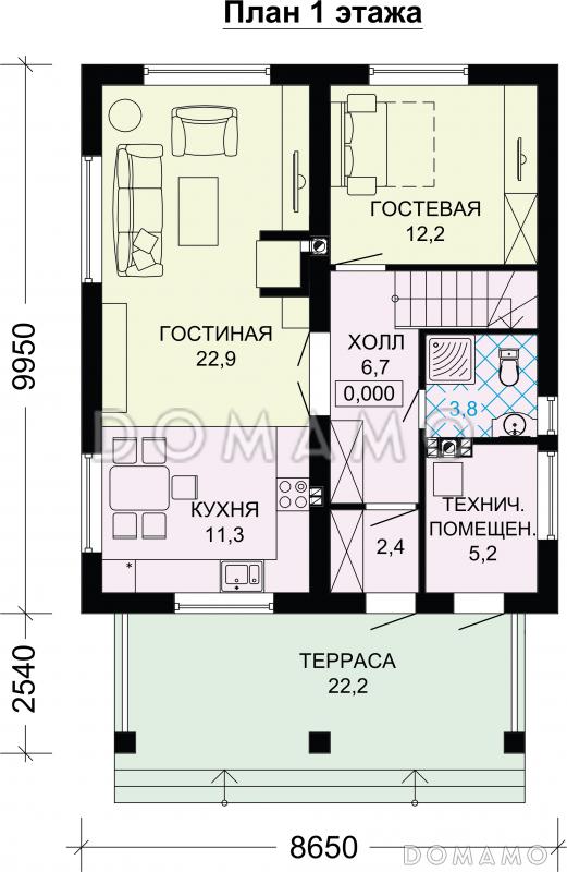 Дизайн дома 150 кв м двухэтажный внутри