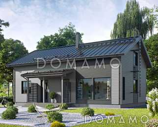 M-129 одноэтажный с мансардой дом