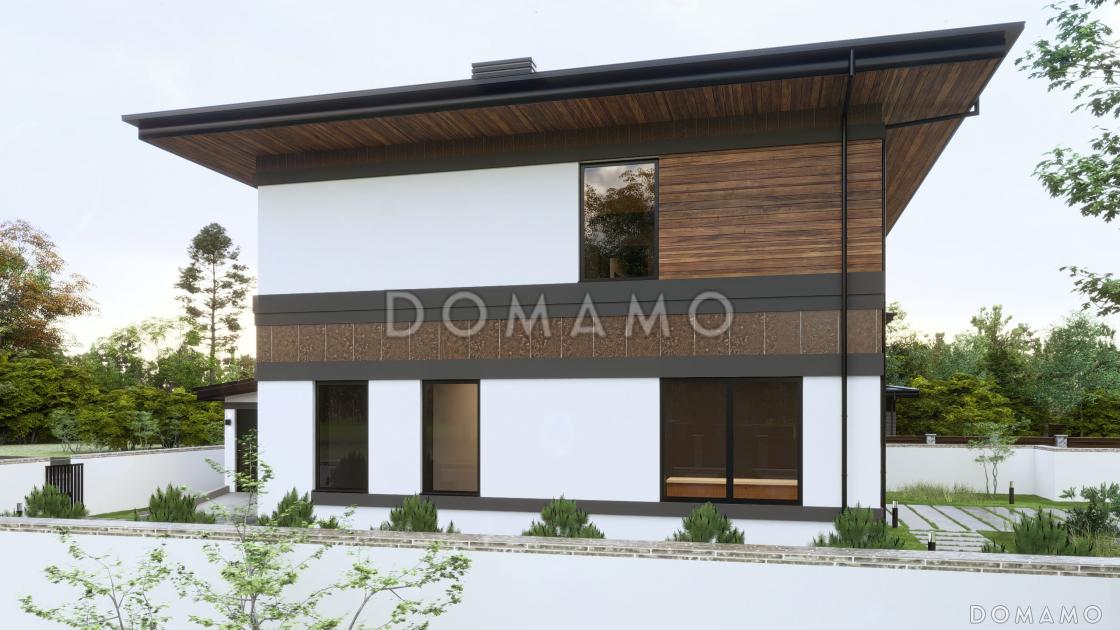 Проект двухэтажного дома с большими спальнями, гостевой комнатой и просторной гостиной / 4