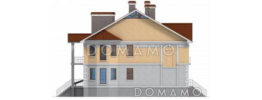Проект таунхауса на четыре семьи / Фасад 4