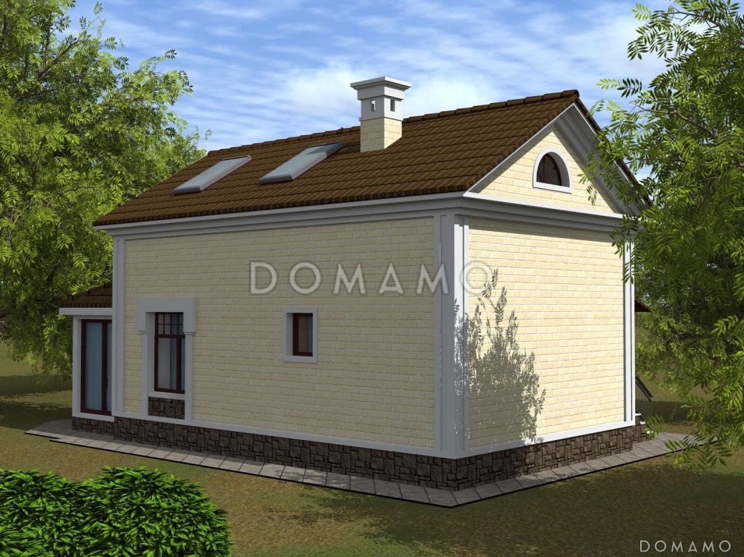 Проект бани с верандой и гостевой комнатой / 6