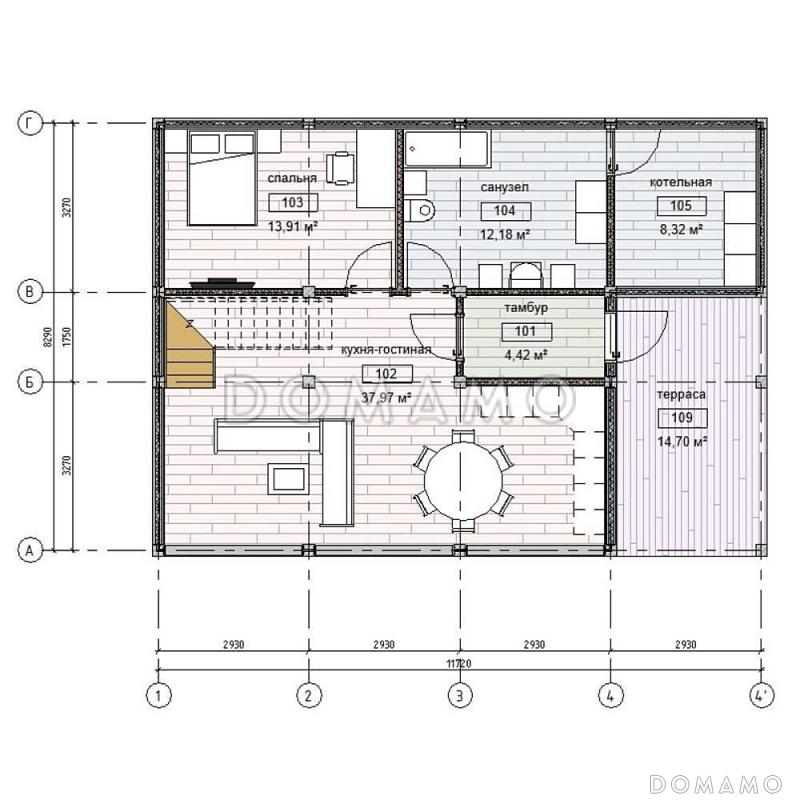 IDEA 162 / План 1 этажа