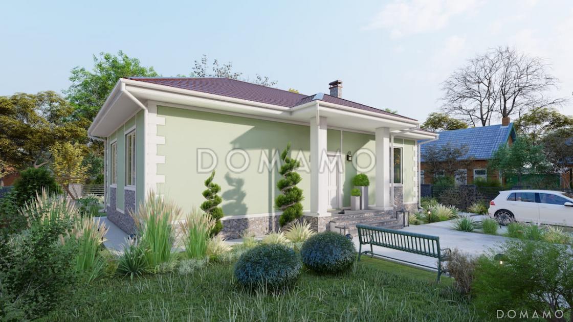 Проект компактного одноэтажного дома из газобетона для небольшой семьи / 5